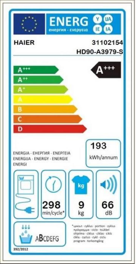 Haier HD90-A3979-S Sušička