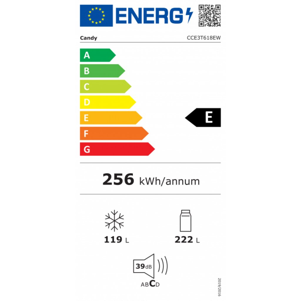 Candy CCE3T618EW Chladnička