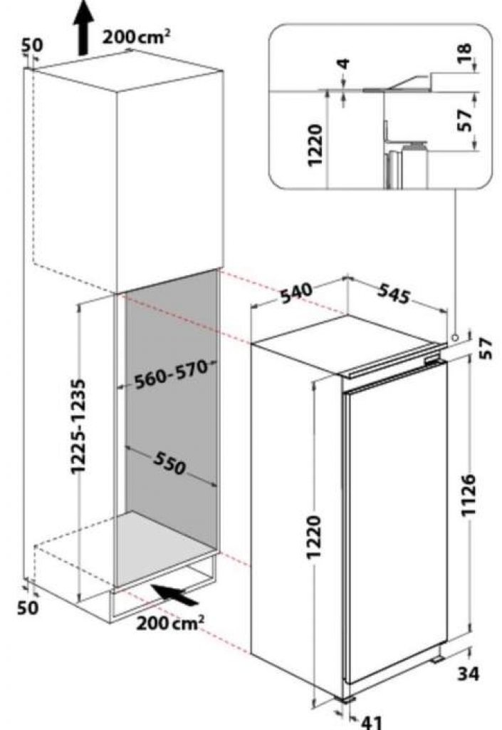 Whirlpool ARG 86122 Chladnička