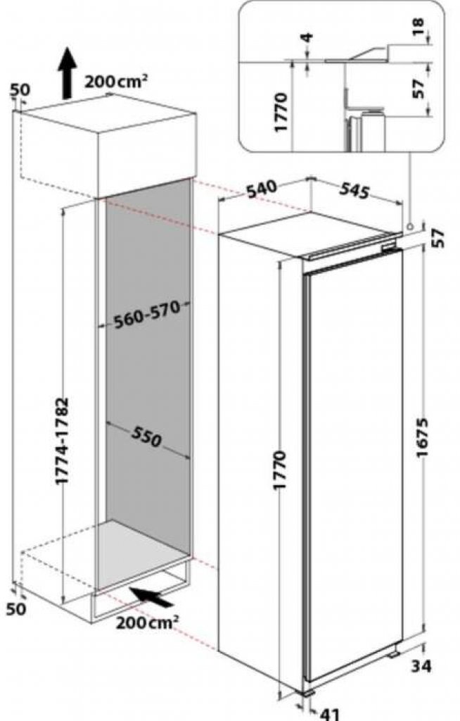Whirlpool ARG 184701 Chladnička