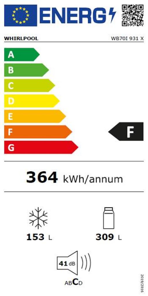 Whirlpool WB70I 931 X Chladnička