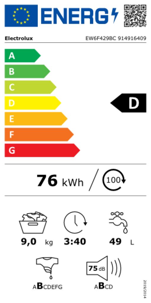 Electrolux EW6FN429BC Práčka