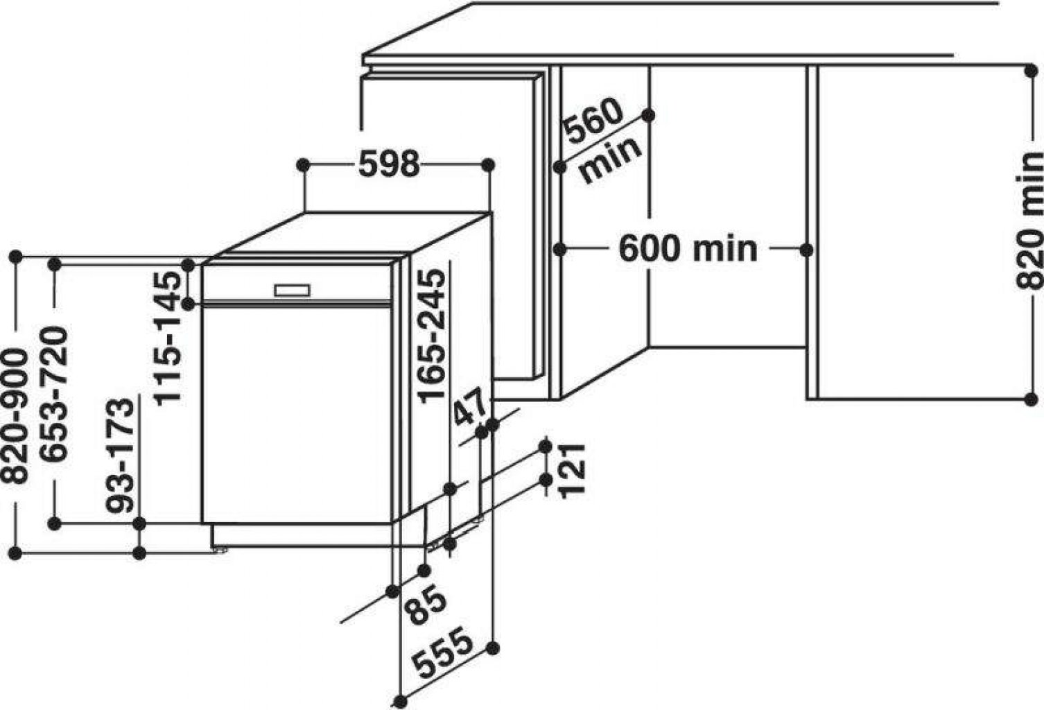 Whirlpool WBO 3T133 PF X Umývačka