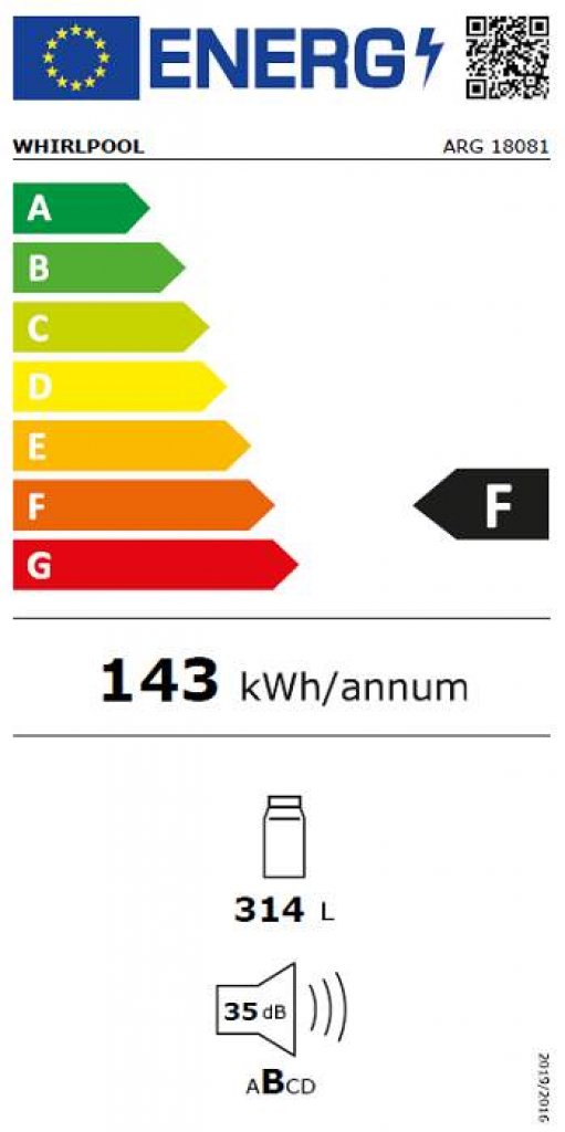 Whirlpool ARG18081 Chladnička