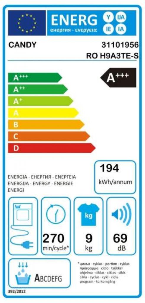 Candy RO H9A3TE Sušička