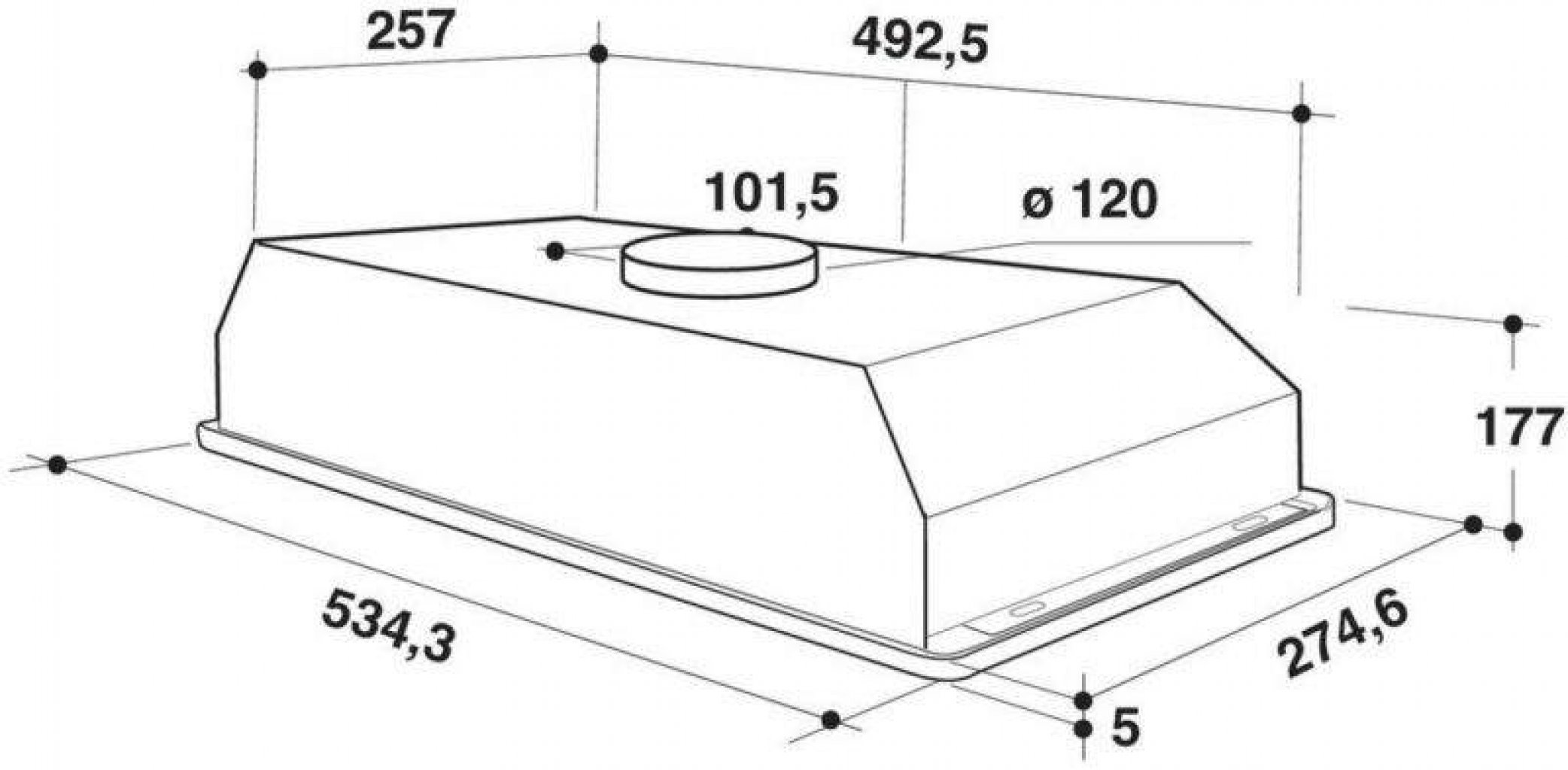 Whirlpool WCT 64 FLY X Odsávač pár