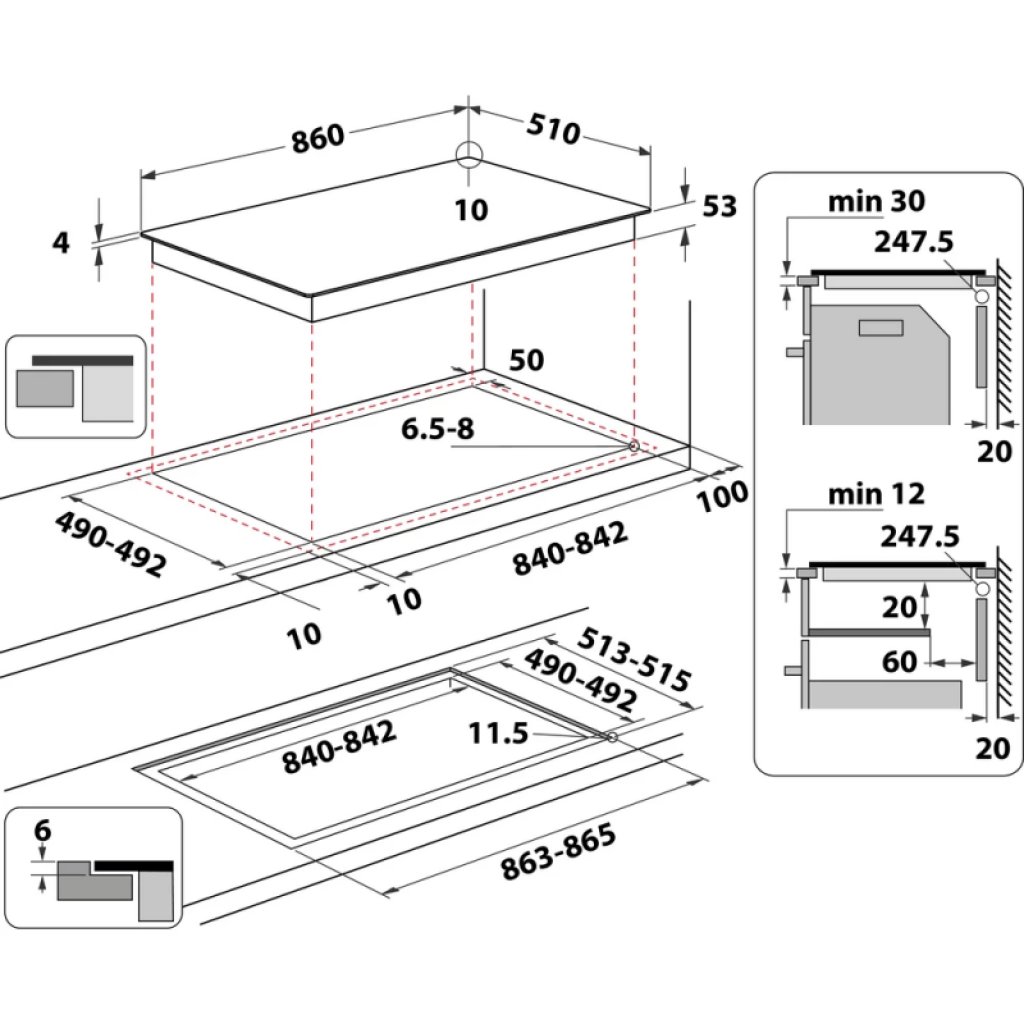 Whirlpool SMP 9010 C/NE/IXL Varná doska