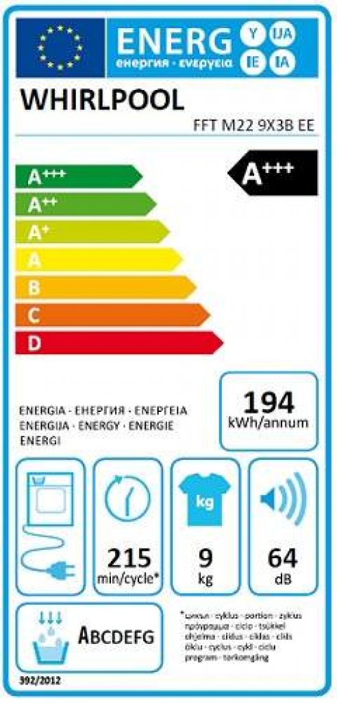 Whirlpool FFT M22 9X3B EE Sušička