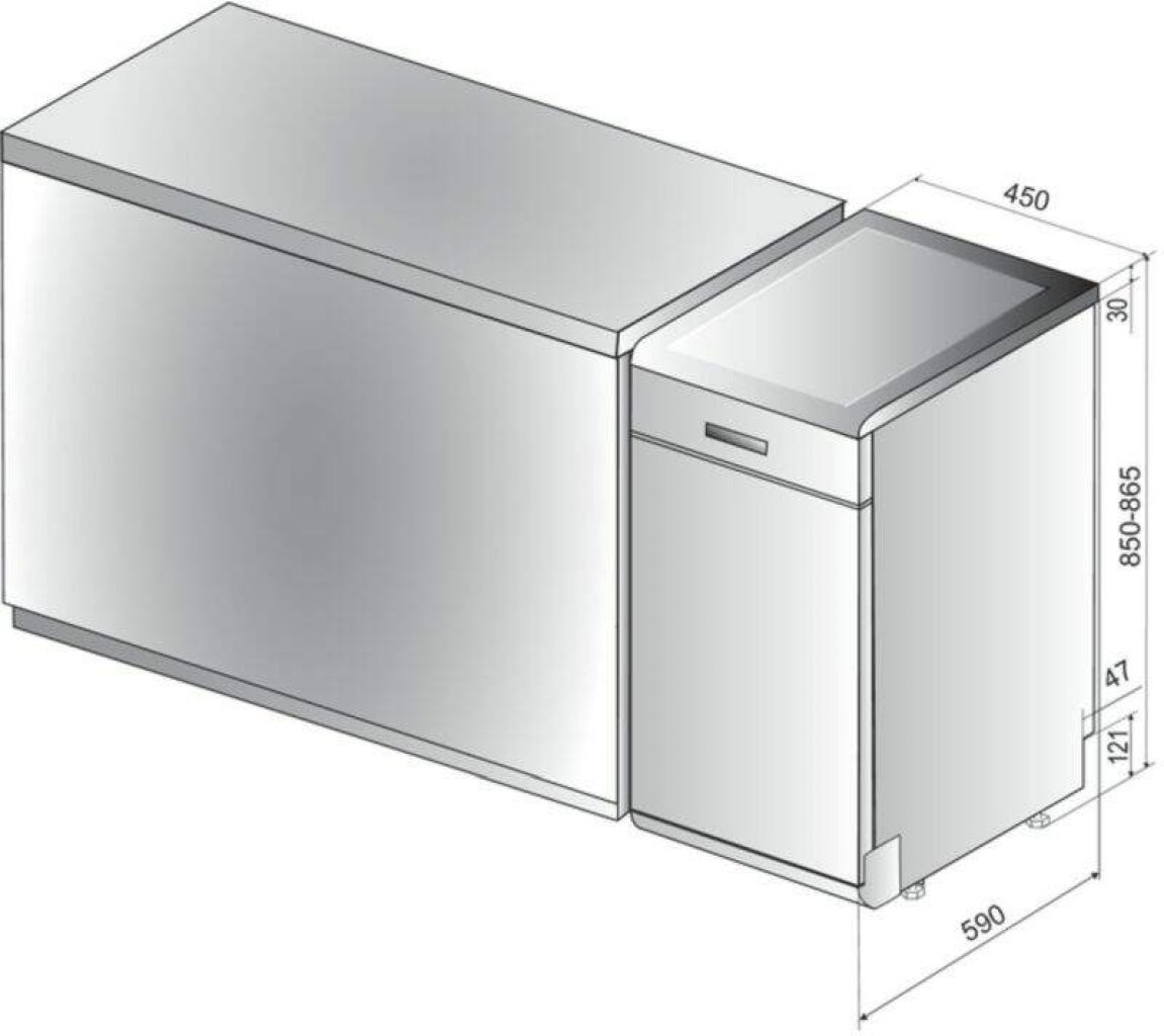 Whirlpool WSFO 3O23 PF Umývačka