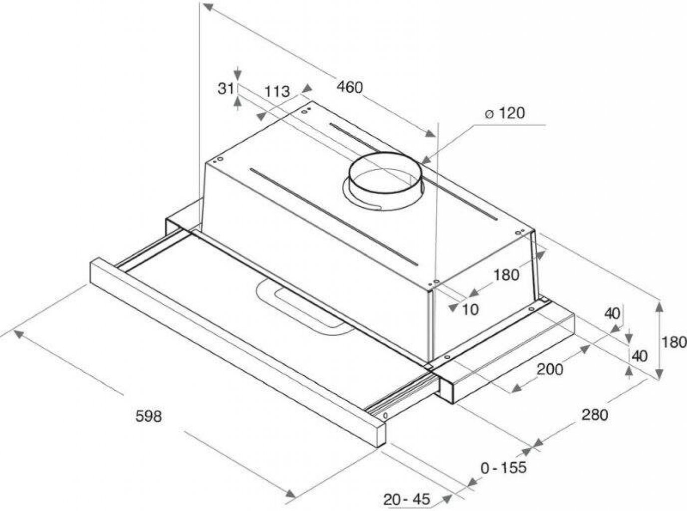 Whirlpool AKR 750 G SD Odsávač pár