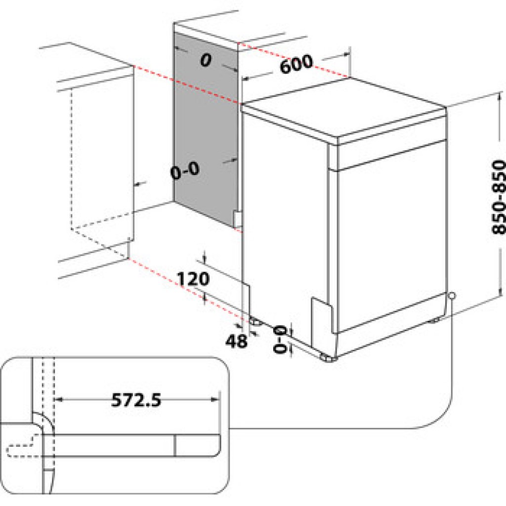 Whirlpool WFO 3O33 PL X Umývačka