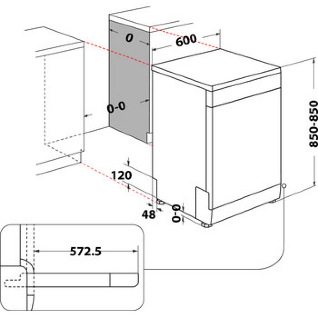 Whirlpool WFO 3O33 PL X Umývačka