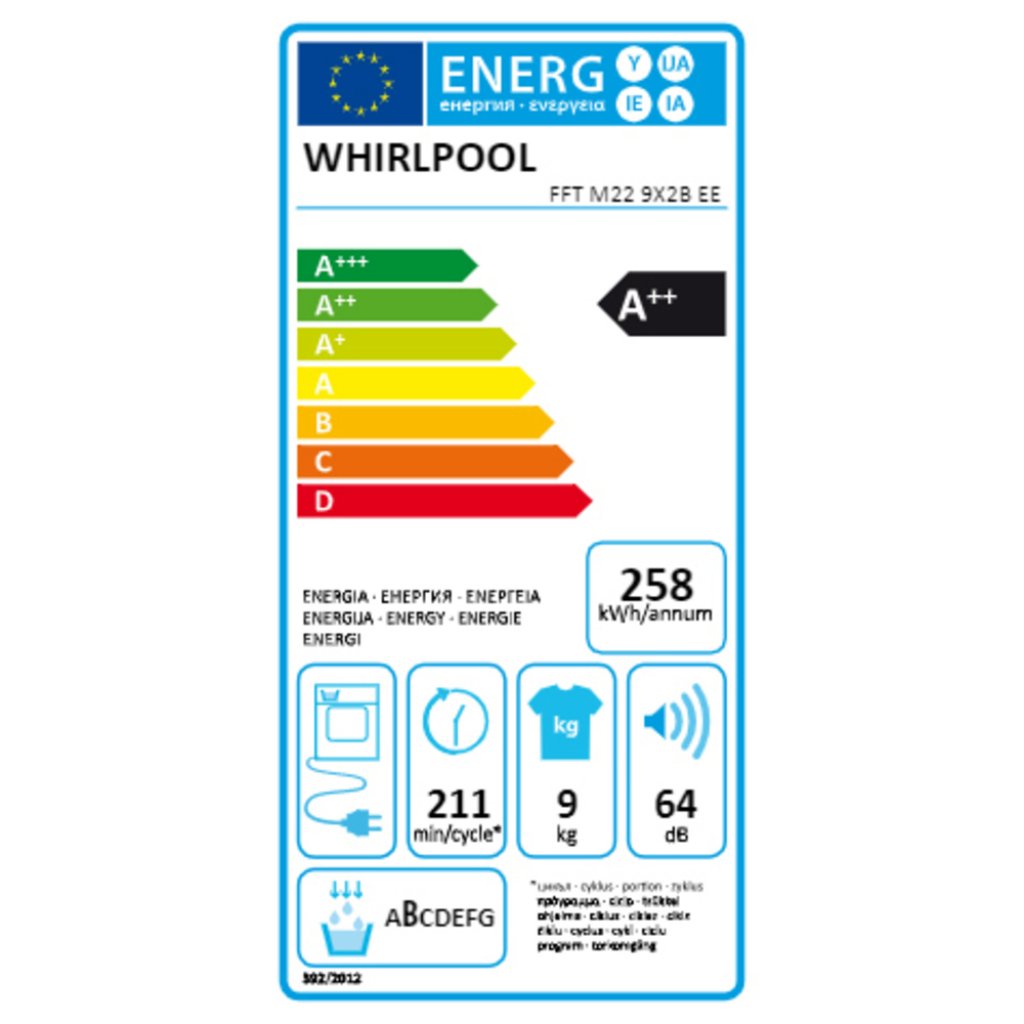 Whirlpool FFT M22 9X2B EE Sušička