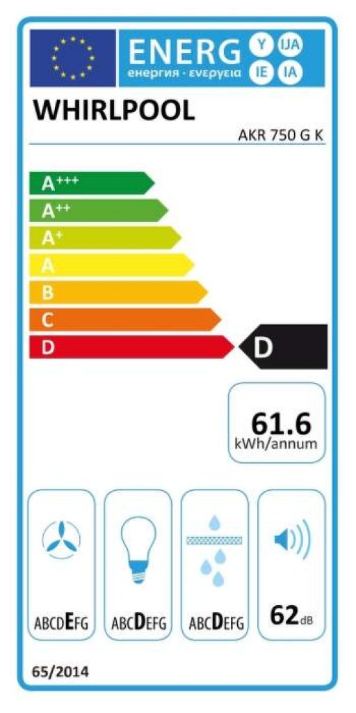 Whirlpool AKR 750 G K Odsávač pár