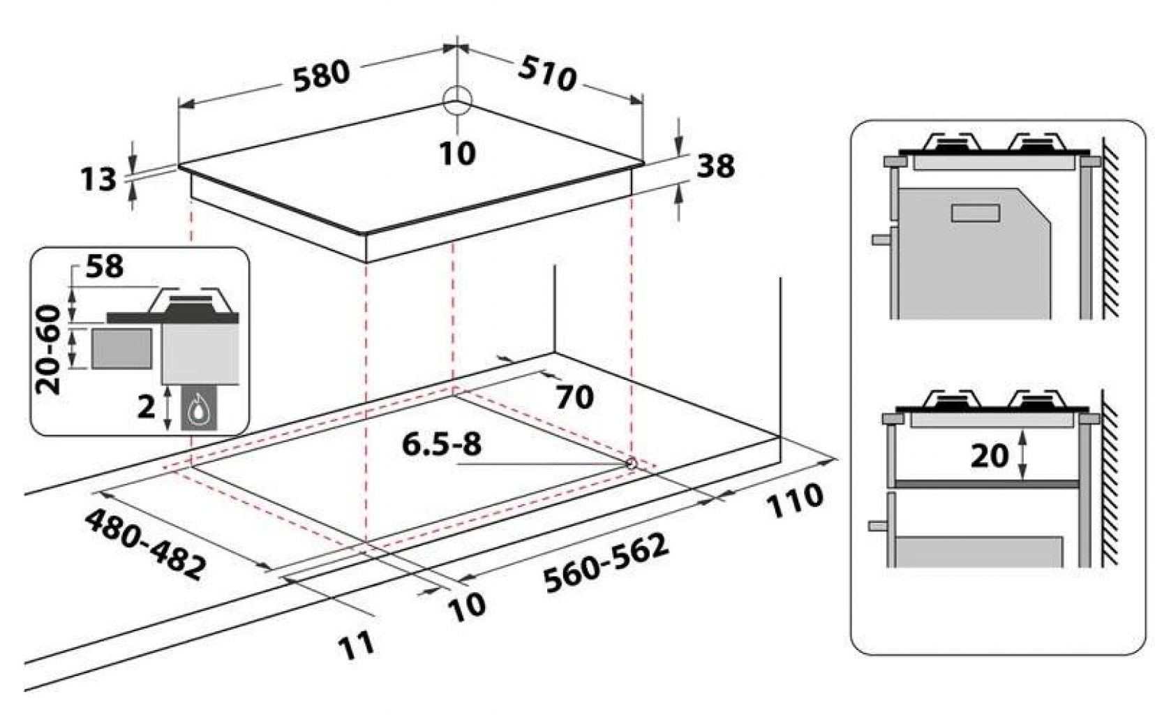 Whirlpool TKRL 660 IX Varná doska