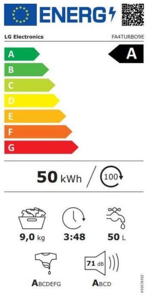 LG FA4TURBO9E Práčka
