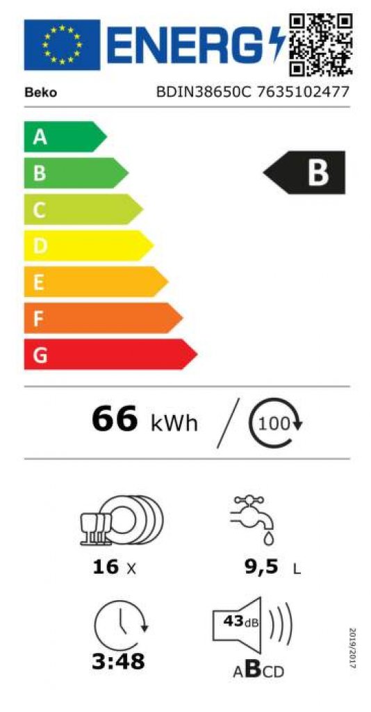 Beko BDIN38650C Umývačka