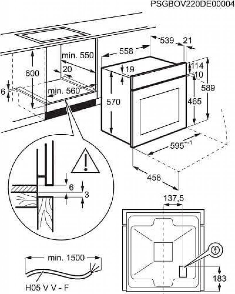 Electrolux EOF3H50BK Rúra