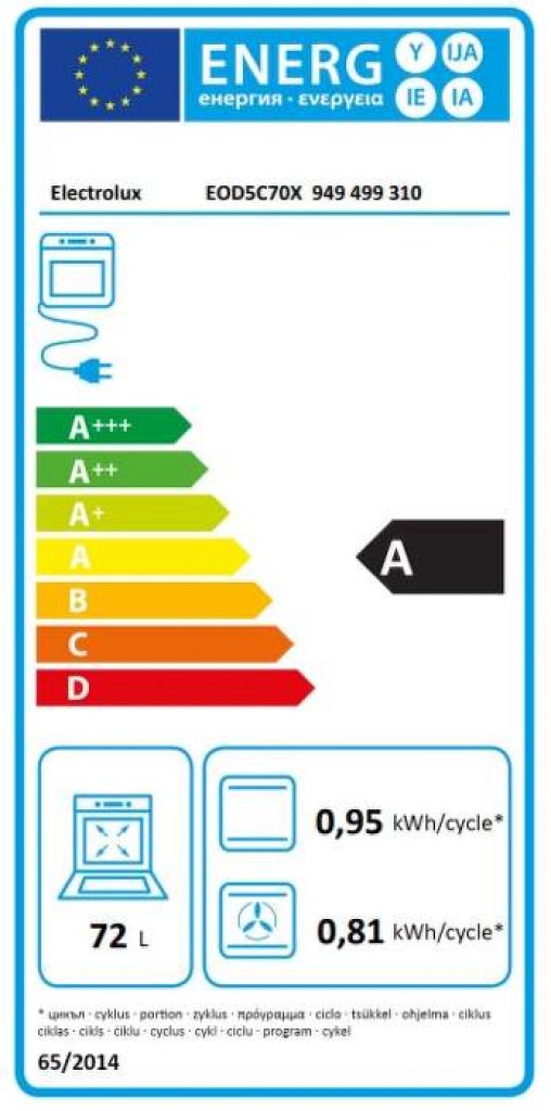 Electrolux EOD5C70X Rúra