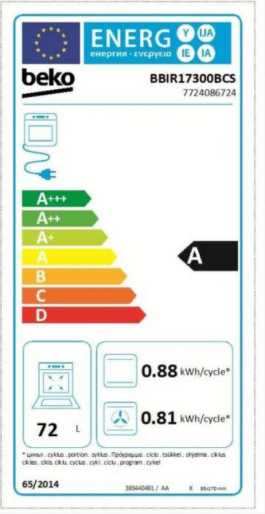 Beko BBIR17300BCS Rúra