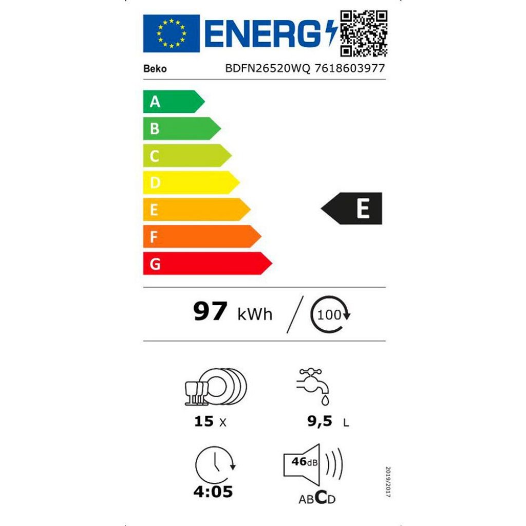 Beko BDFN26520WQ Umývačka