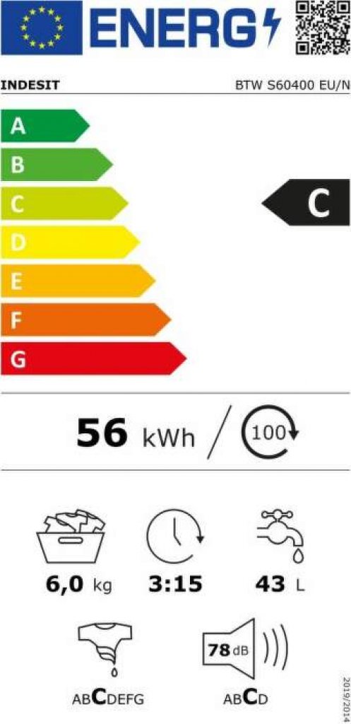 Indesit BTW S60400 EU/N Práčka