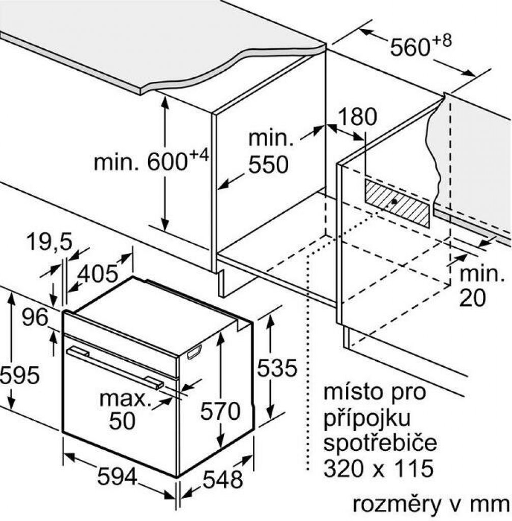 Bosch HRA534EB0 Rúra