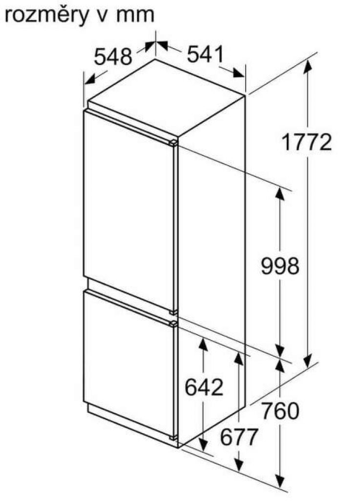 Bosch KIN86NSF0 Chladnička