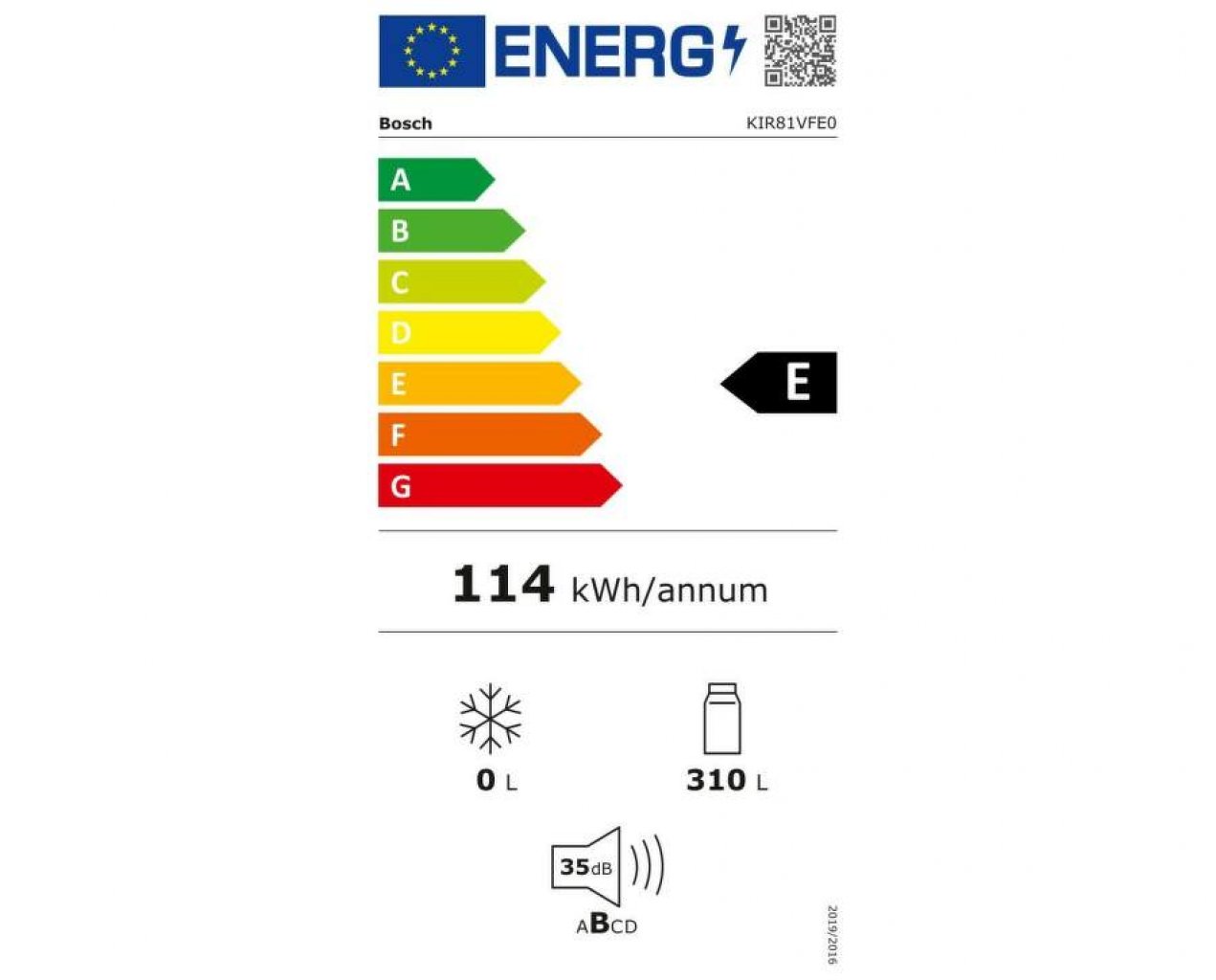 Bosch KIR81VFE0 Chladnička