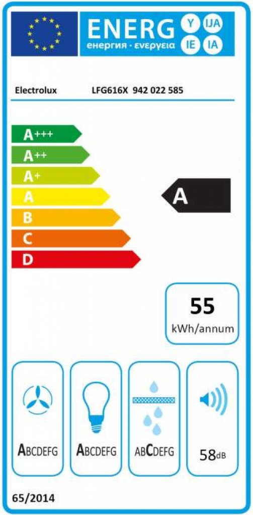 Electrolux LFG616X Odsávač pár