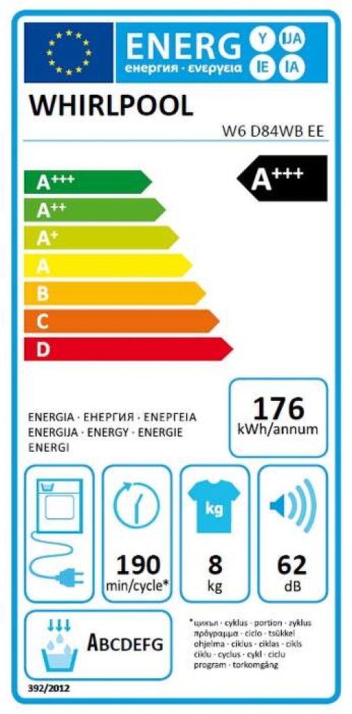 Whirlpool W6 D84WB EE Sušička