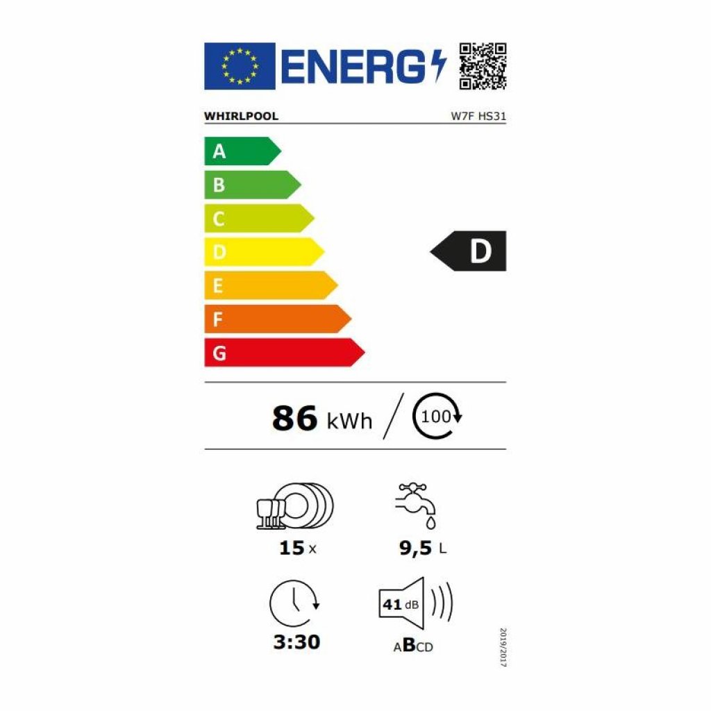 Whirlpool W7F HS31 Umývačka