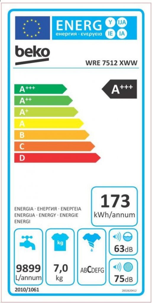 Beko WRE 7512 XWW Práčka