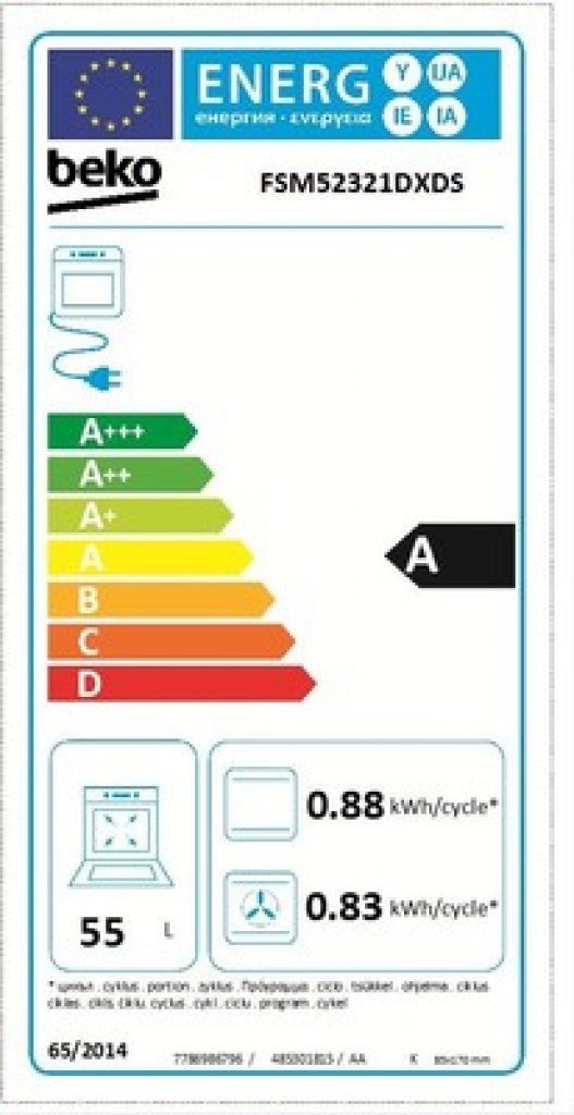 Beko FSM 52321 DXDS Sporák