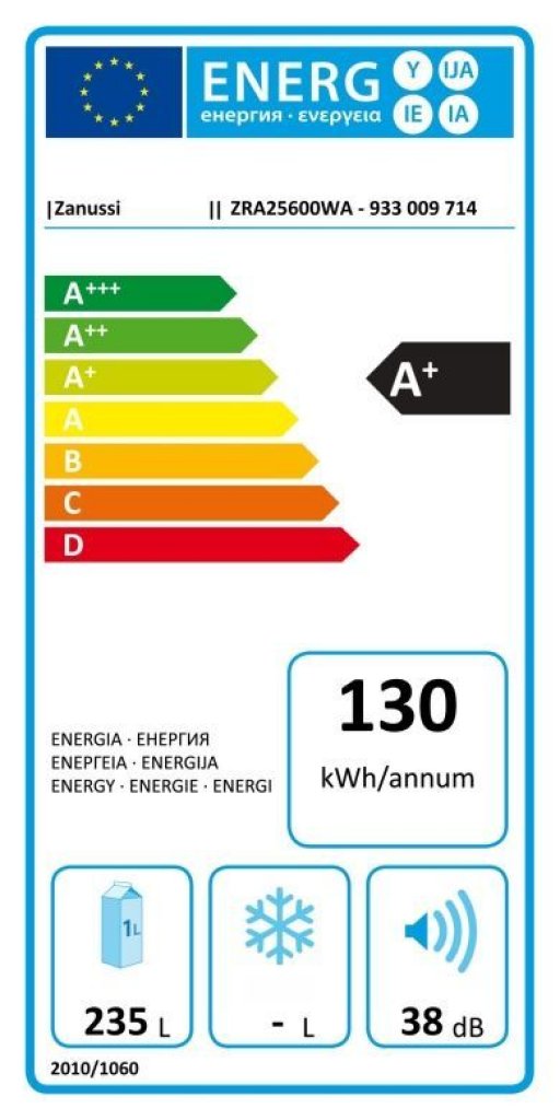 Zanussi ZRA25600WA Chladnička