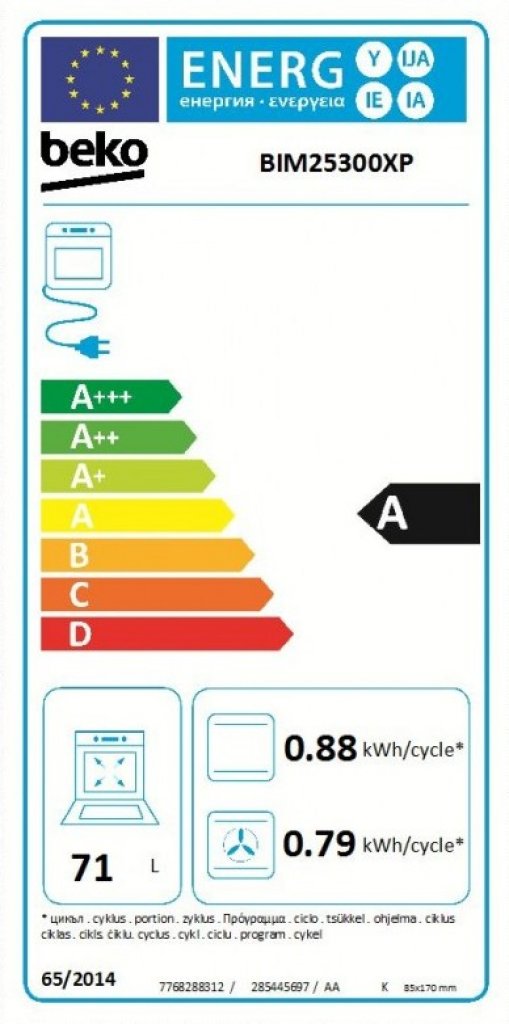 Beko BIM 25300 XP Rúra