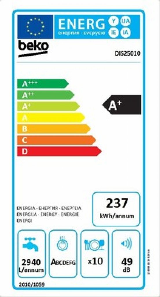 Beko DIS 25010 Umývačka