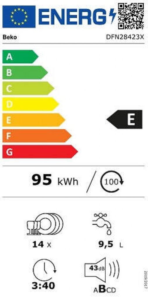 Beko DFN28423X Umývačka