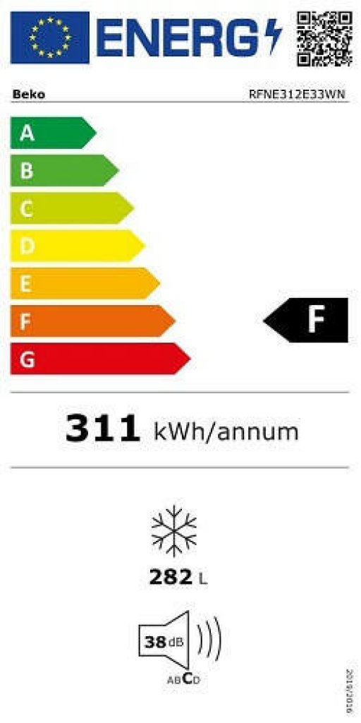 Beko RFNE312E33WN Mraznička