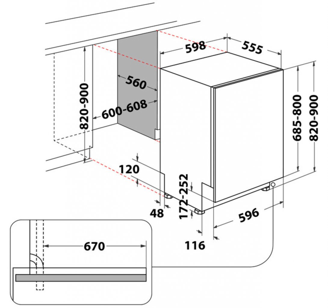 Whirlpool WIC 3C34 PFE S Umývačka