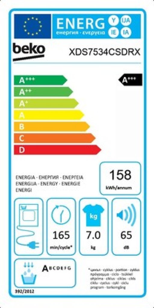 Beko SET 3 XWUE7736CSWX0CST + XDS7534CSDRX