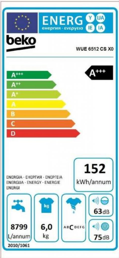 Beko WUE6512CSX0 Práčka