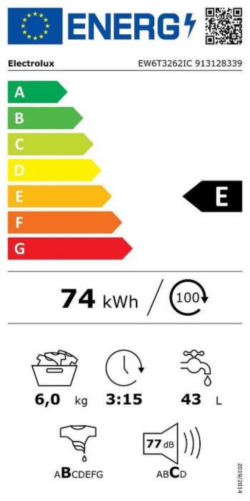 Electrolux EW6T3262IC Práčka