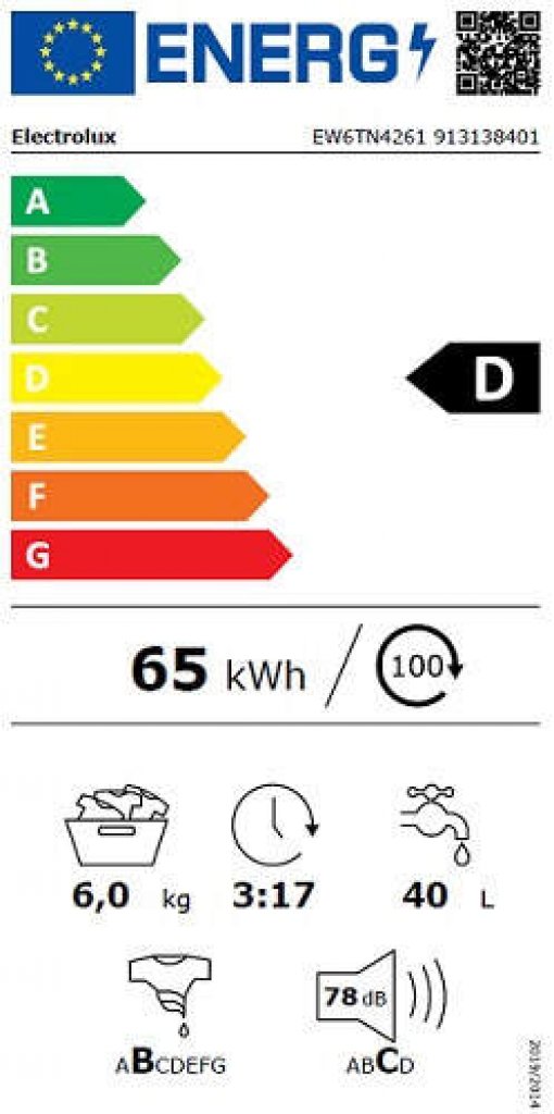 Electrolux EW6TN4261 Práčka