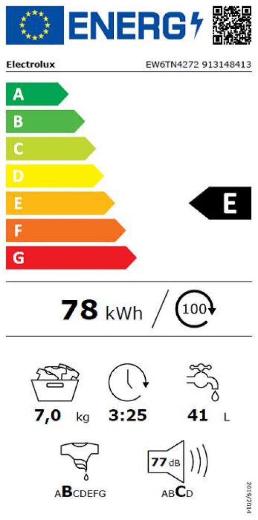 Electrolux EW6TN4272 Práčka