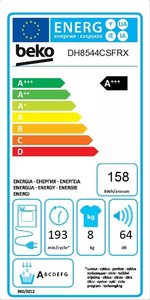 Beko DH 8544 CSFRX Sušička