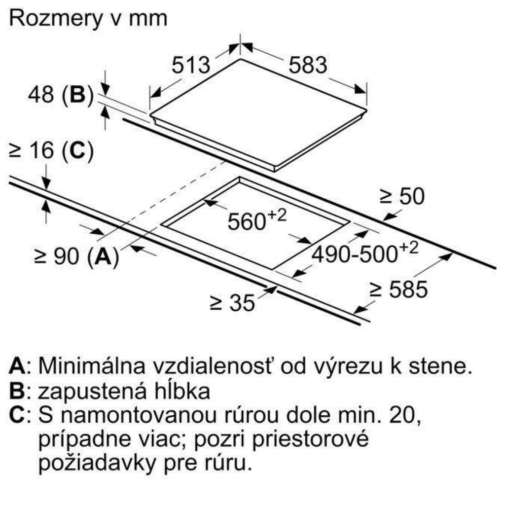 Bosch PKF645B17E Varná doska