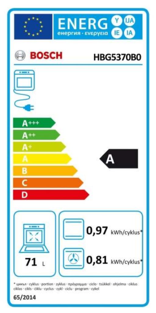 Bosch HBG5370B0 Rúra