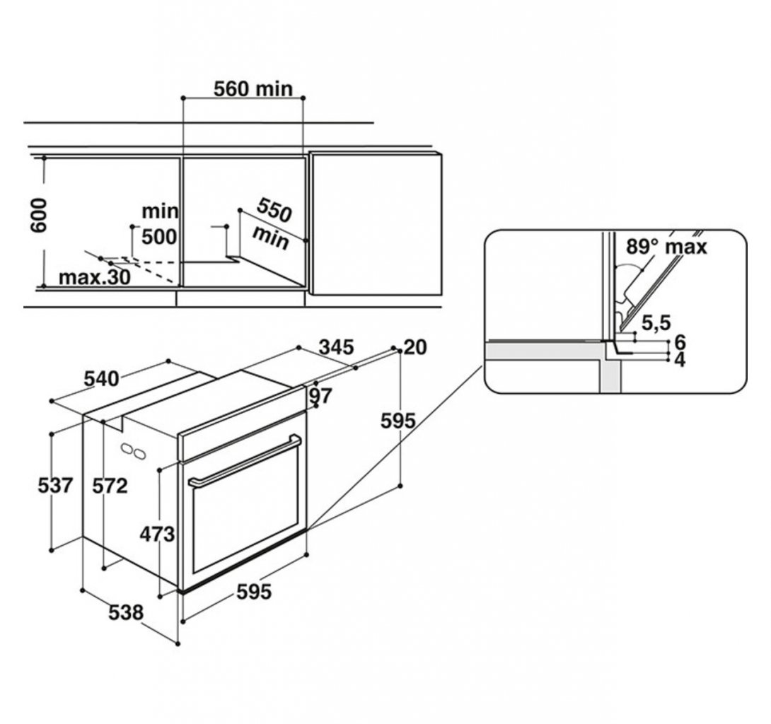 Whirlpool AKZ9 6230 WH Rúra